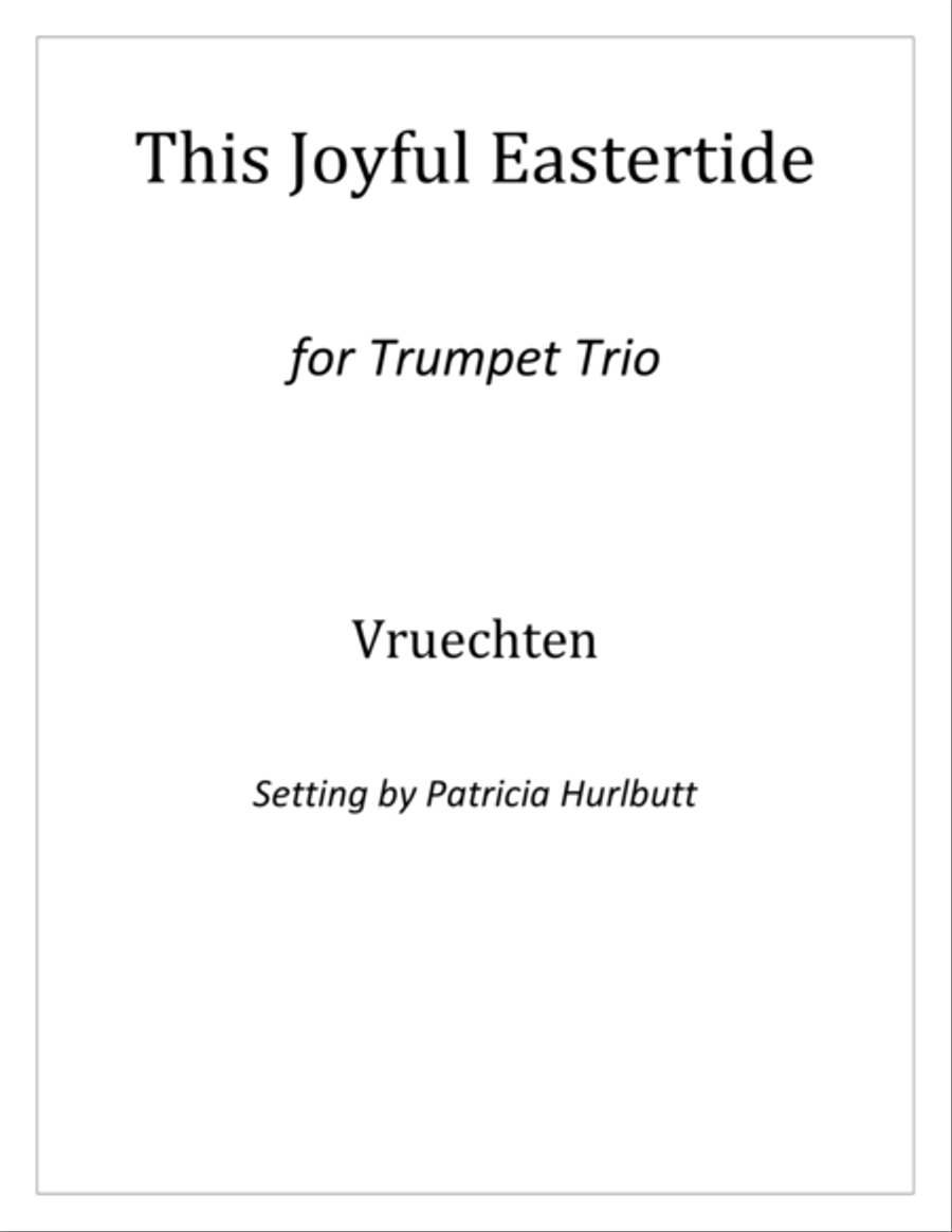 This Joyful Eastertide for Trumpet Trio Trumpet Trio scores gallery preview page 1