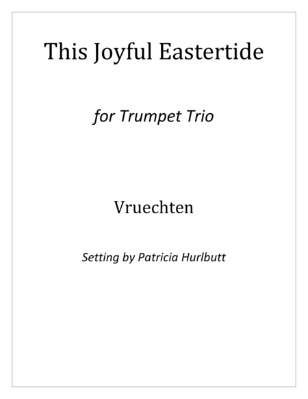 This Joyful Eastertide for Trumpet Trio image number null