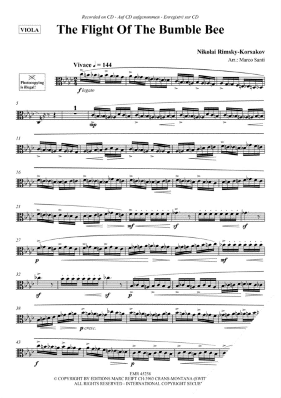 The Flight Of The Bumble Bee Piano Accompaniment scores gallery preview page 3