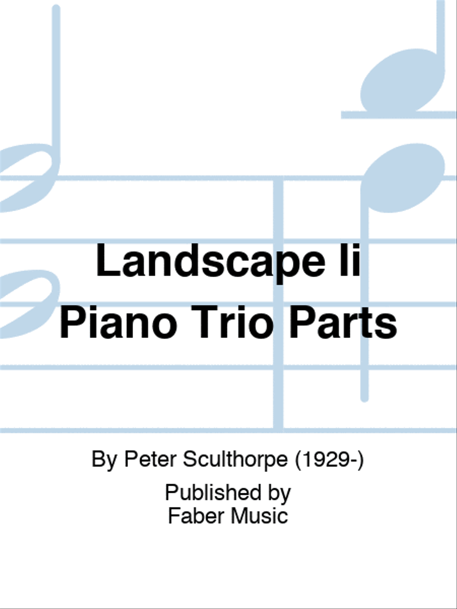 Landscape Ii Piano Trio Parts Piano Trio scores gallery preview page 1