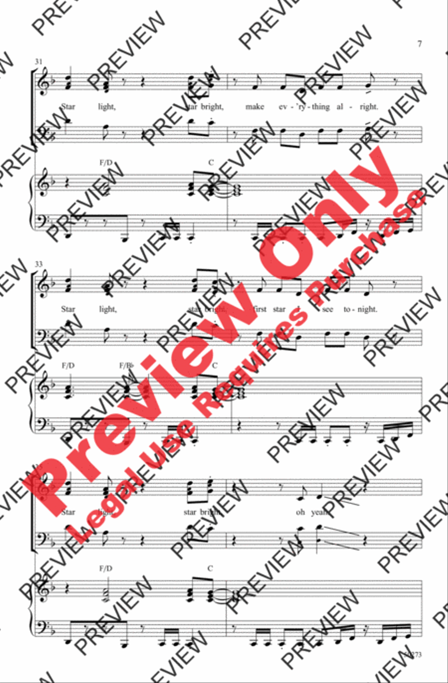 Lucky Star Lucky Star 3-Part scores gallery preview page 7