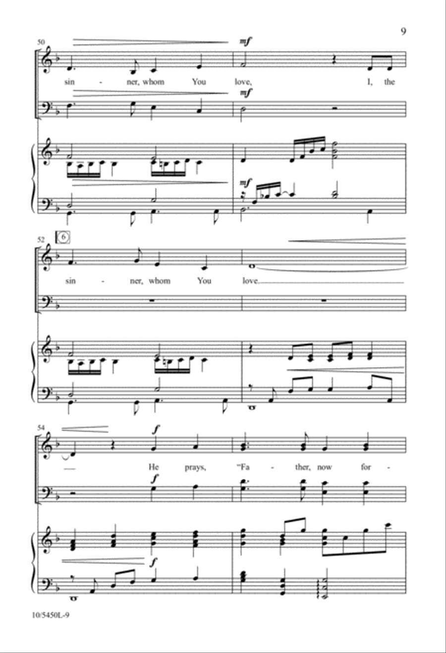 On the Mount Called Calvary 4-Part scores gallery preview page 9