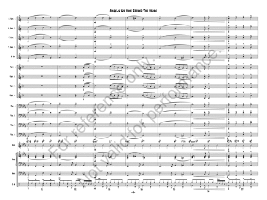 Angels We Have Rocked The House Jazz Ensemble scores gallery preview page 6