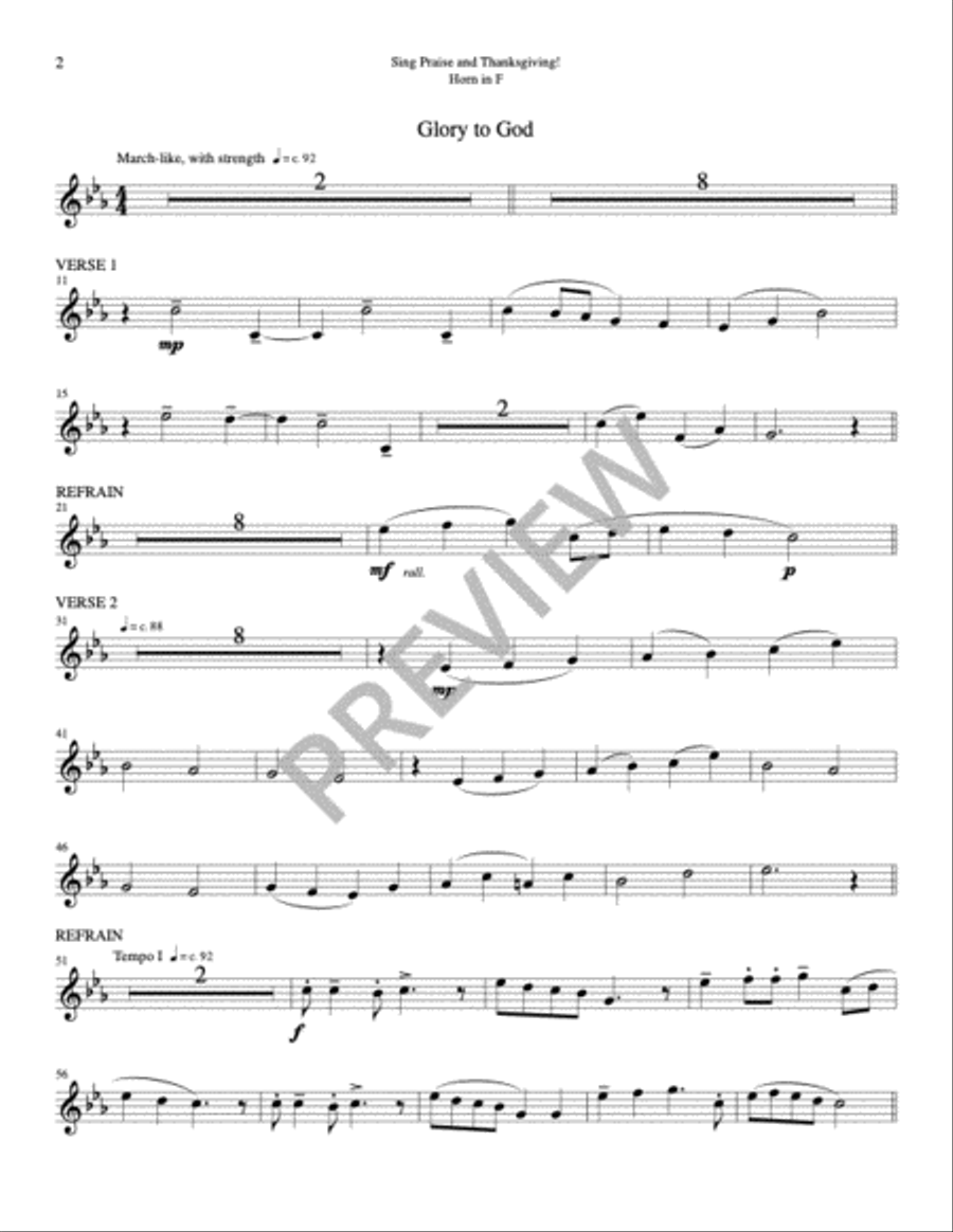 Sing Praise and Thanksgiving Mass-Choir, Cantor, Keyboard, Guitar Edition Choir scores gallery preview page 16