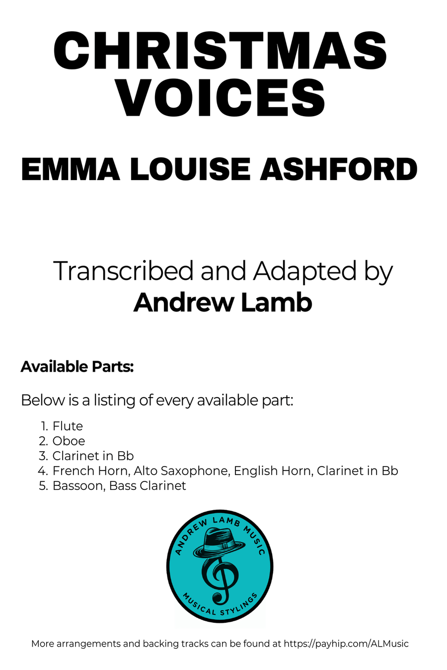 Emma Louise Ashford | Christmas Voices | for Wind Quintet Woodwind Quintet scores gallery preview page 3