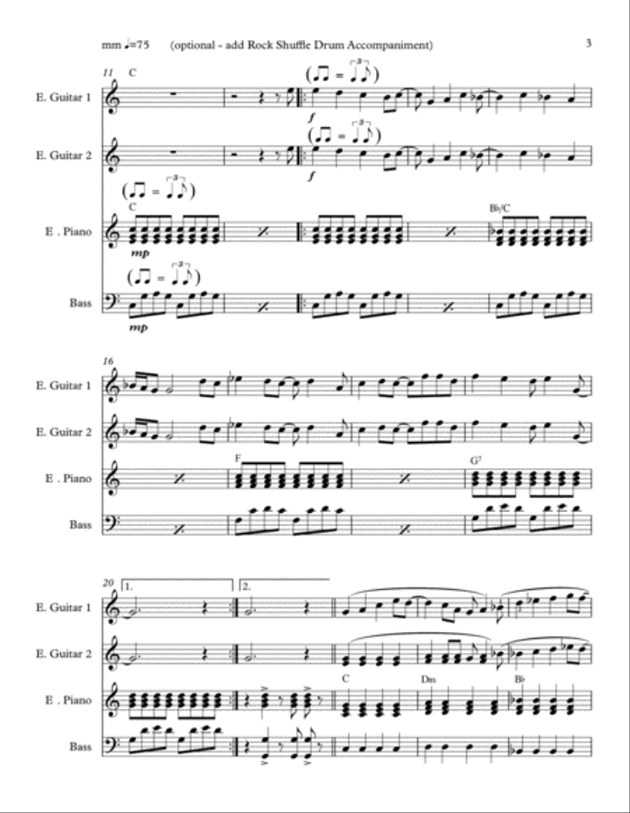 California Girls Piano scores gallery preview page 3