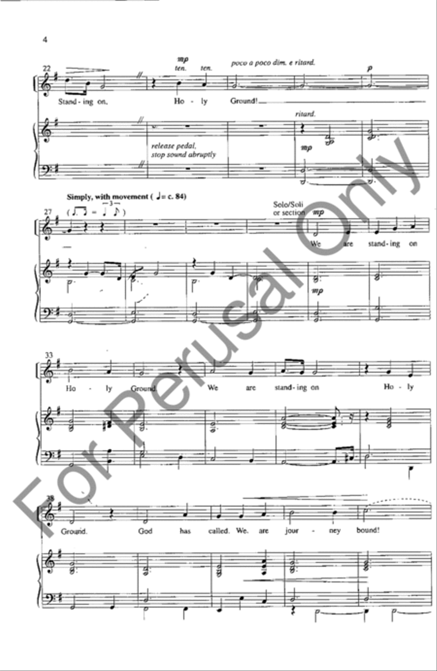 Standing On Holy Ground 4-Part scores gallery preview page 3