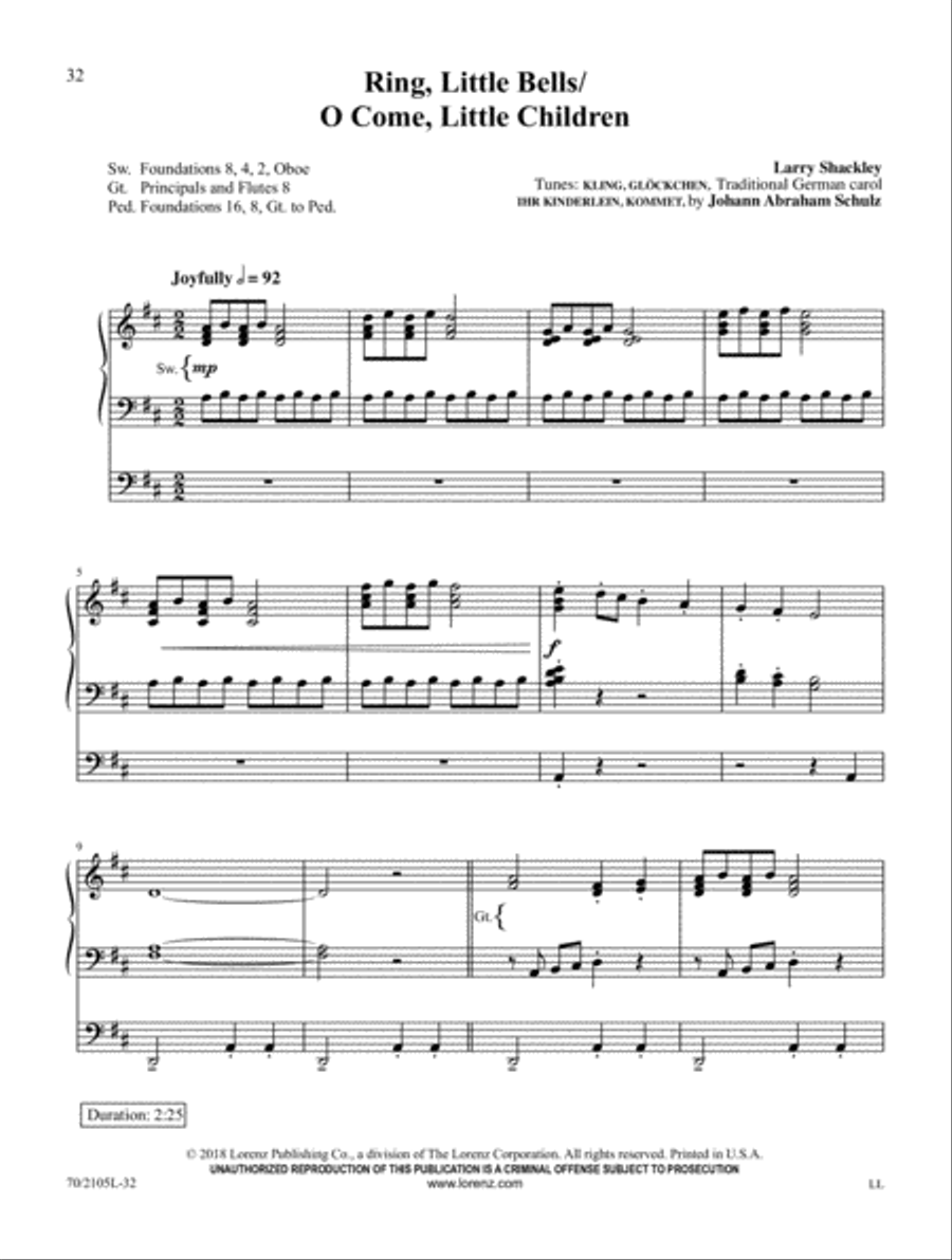 When Christ Was Born Organ Solo scores gallery preview page 8