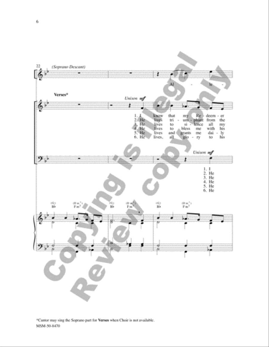 Christ Is Risen, Alleluia (Choral Score) image number null