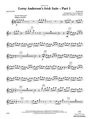 Leroy Anderson's Irish Suite, Part 1 (Themes from): 2nd Flute