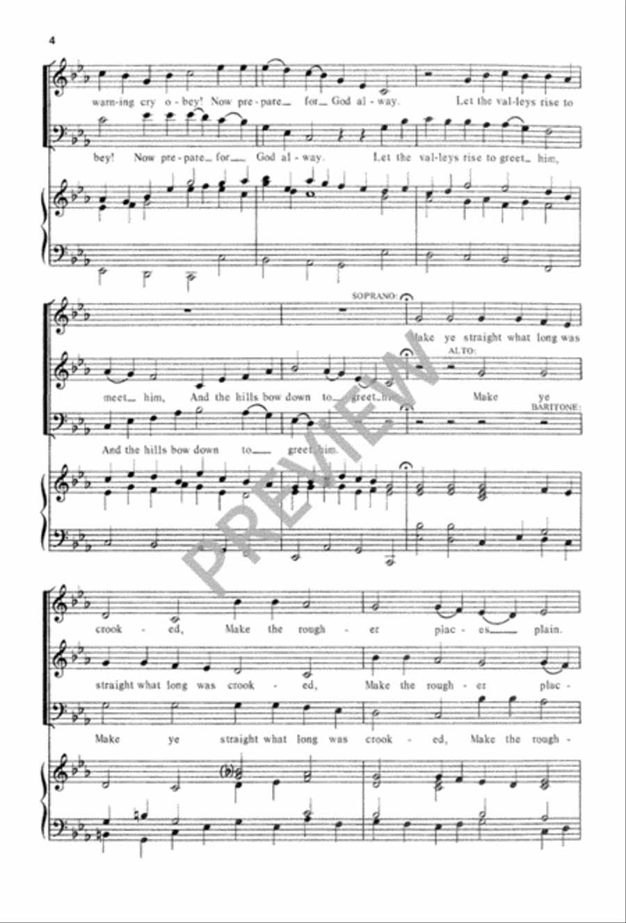 Three Canonic Anthems for Advent 3-Part scores gallery preview page 5