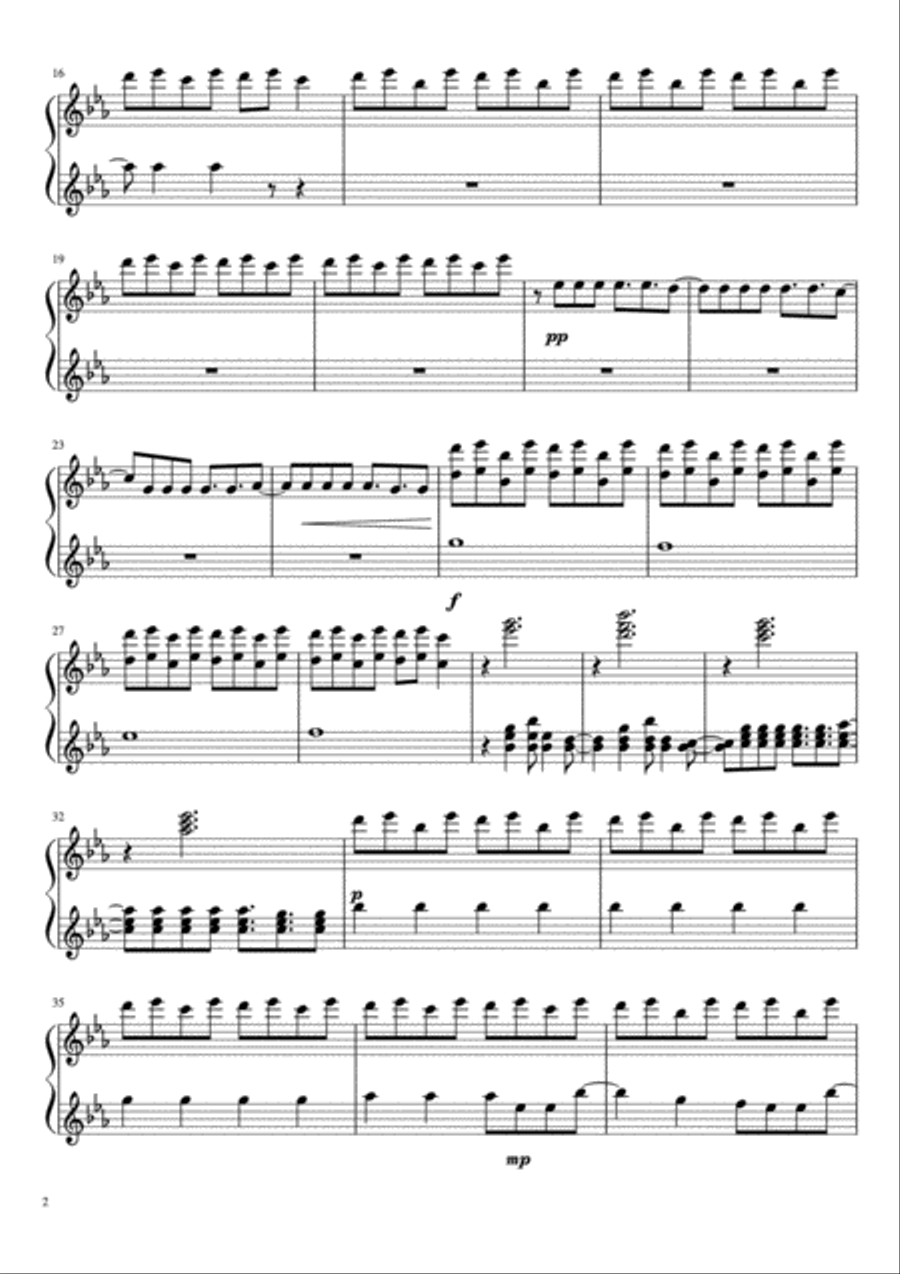 Demons Piano scores gallery preview page 2