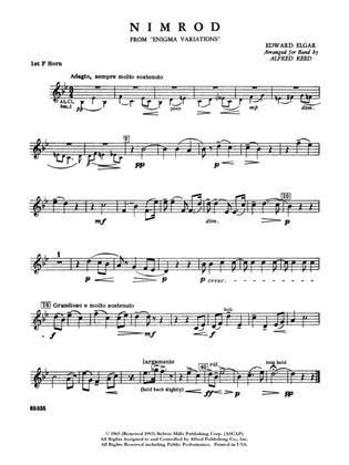 Nimrod (from Elgar's Variations): 1st F Horn
