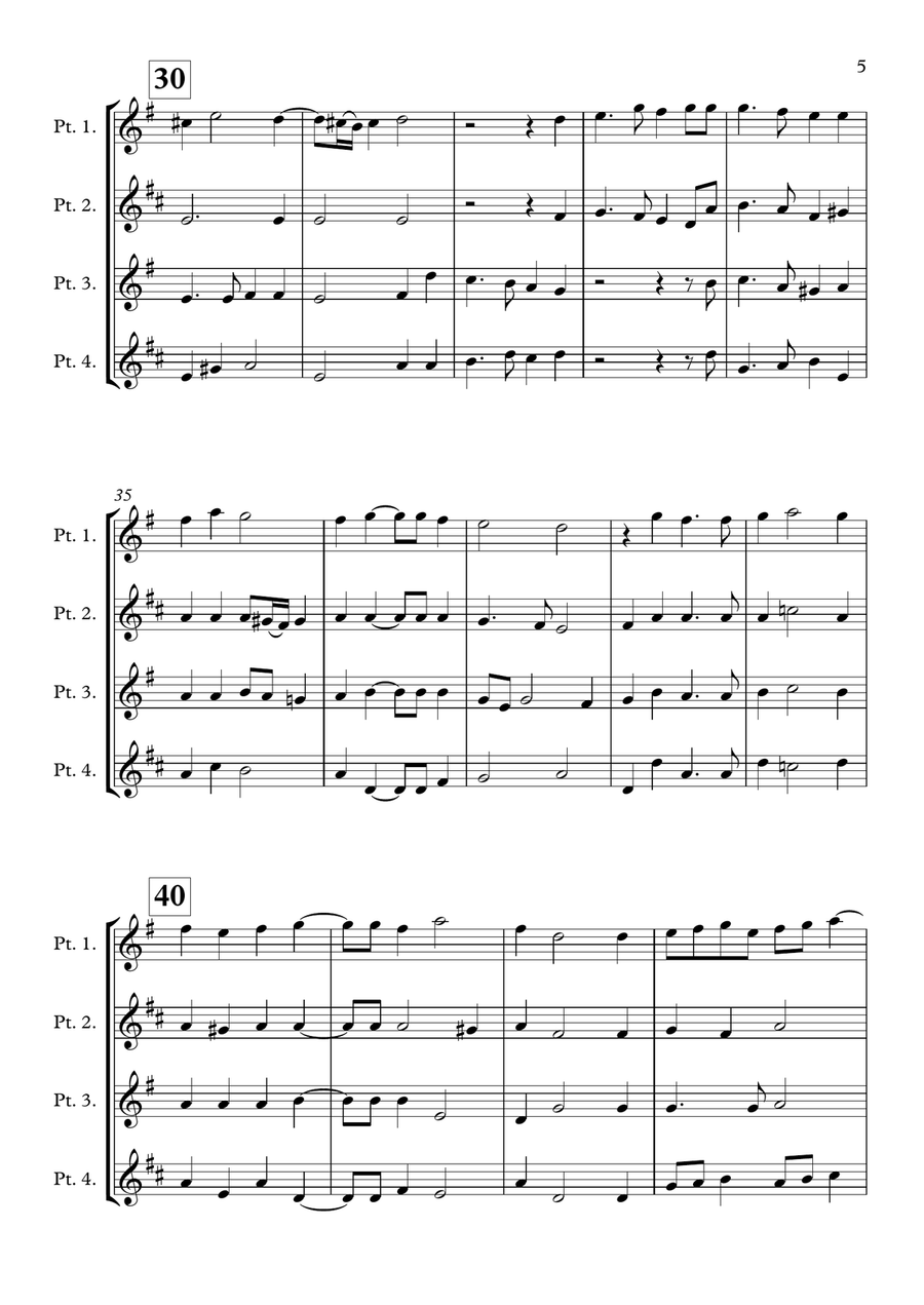 Cantate Domino - Cantiones Sacrae (Brass quartet) Brass Quartet scores gallery preview page 5