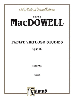 Book cover for Twelve Virtuoso Studies, Op. 46