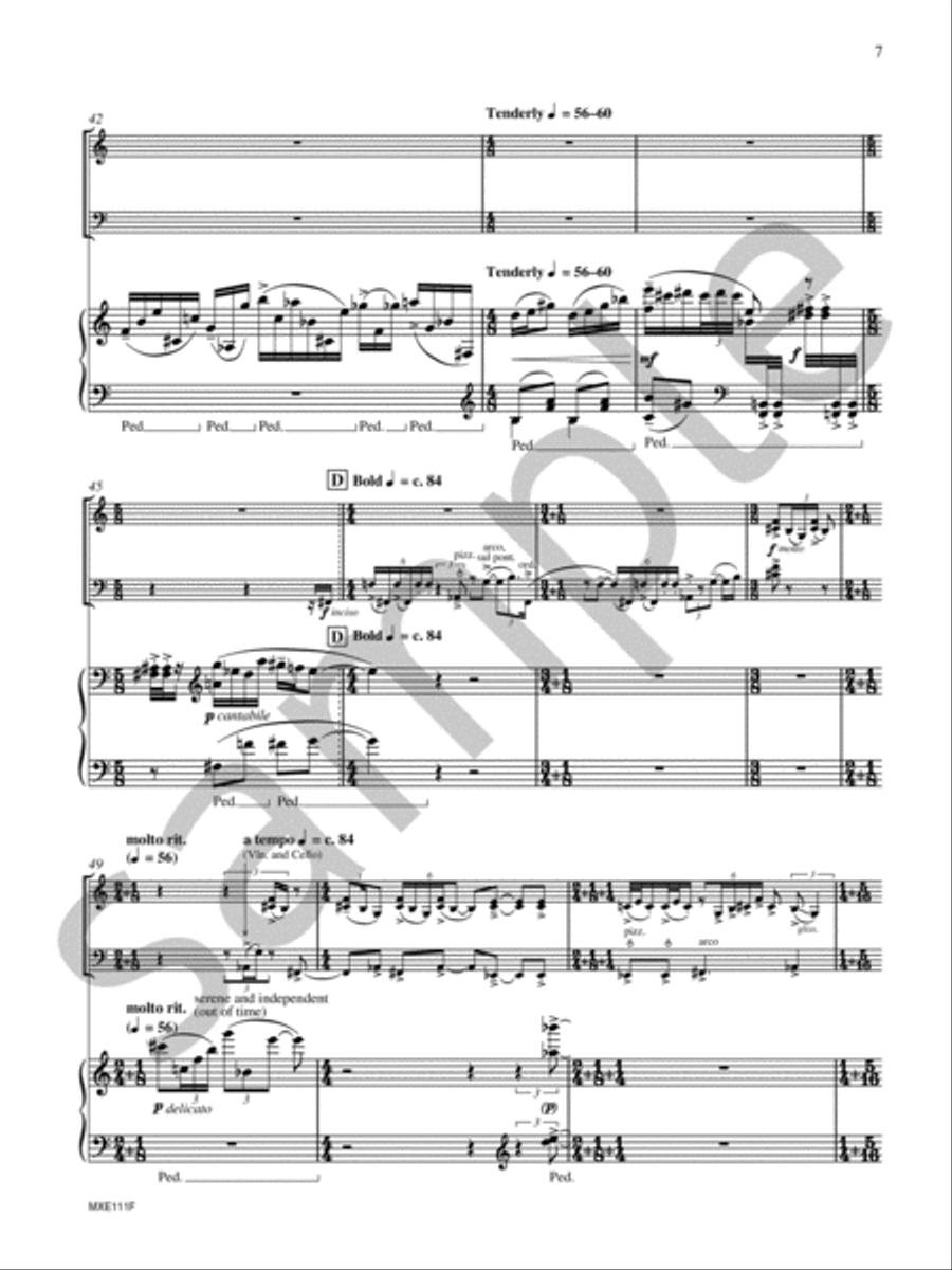 Mother Popcorn Revisited Piano Trio scores gallery preview page 9