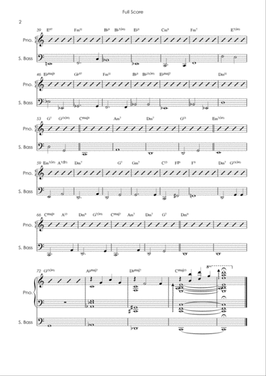 The Way You Look Tonight Double Bass scores gallery preview page 3