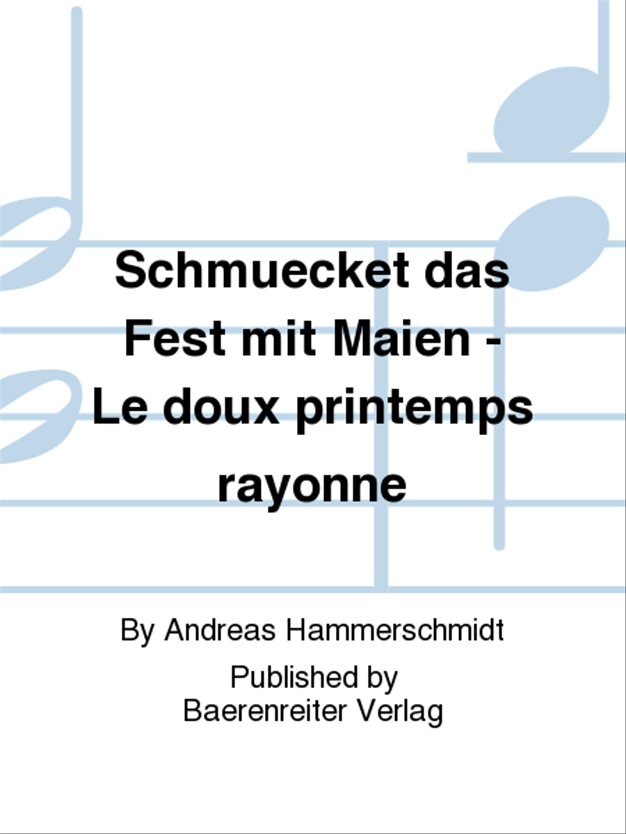 Schmücket das Fest mit Maien - Le doux printemps rayonne Double Bass scores gallery preview page 1