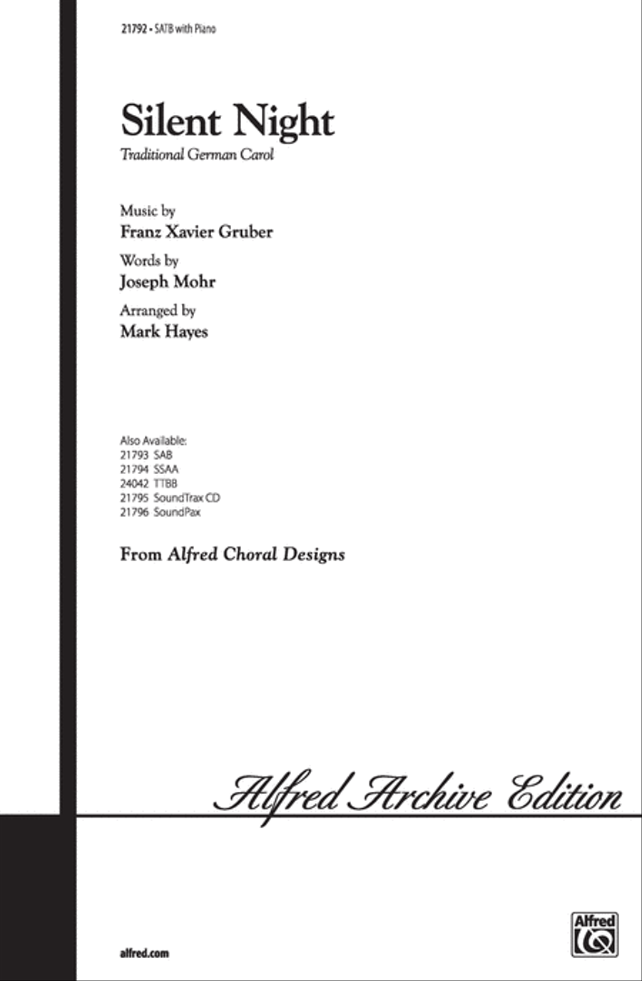 Silent Night Silent Night 4-Part scores gallery preview page 1