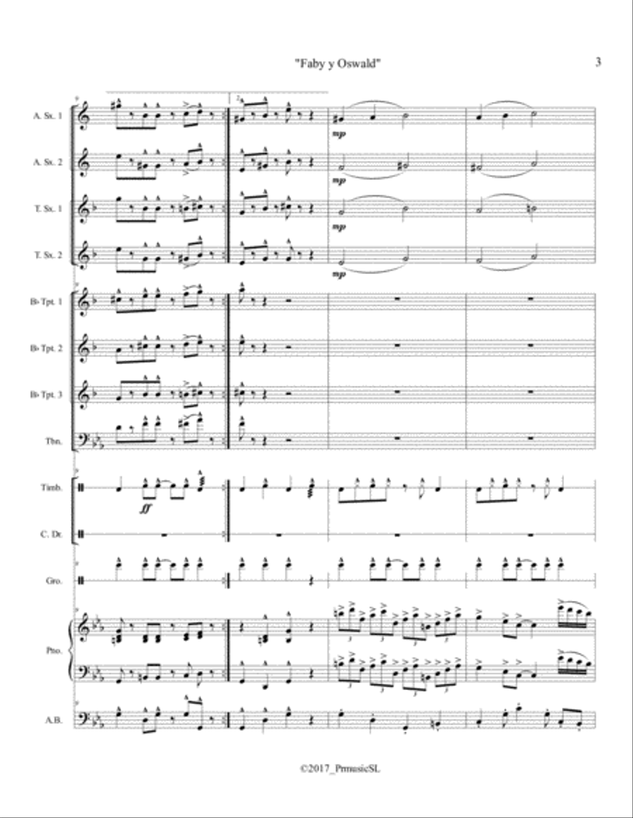 Faby y Oswald Jazz Ensemble scores gallery preview page 3
