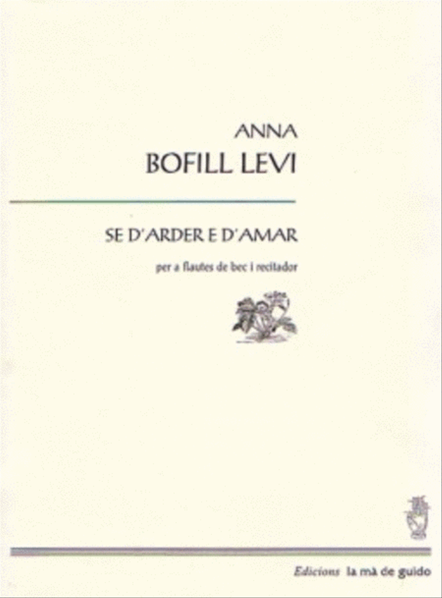Se d'arder e d'amar Recorder scores gallery preview page 1
