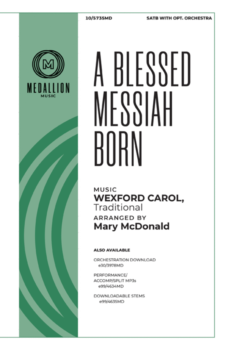 A Blessed Messiah Born A Blessed Messiah Born 4-Part scores gallery preview page 1