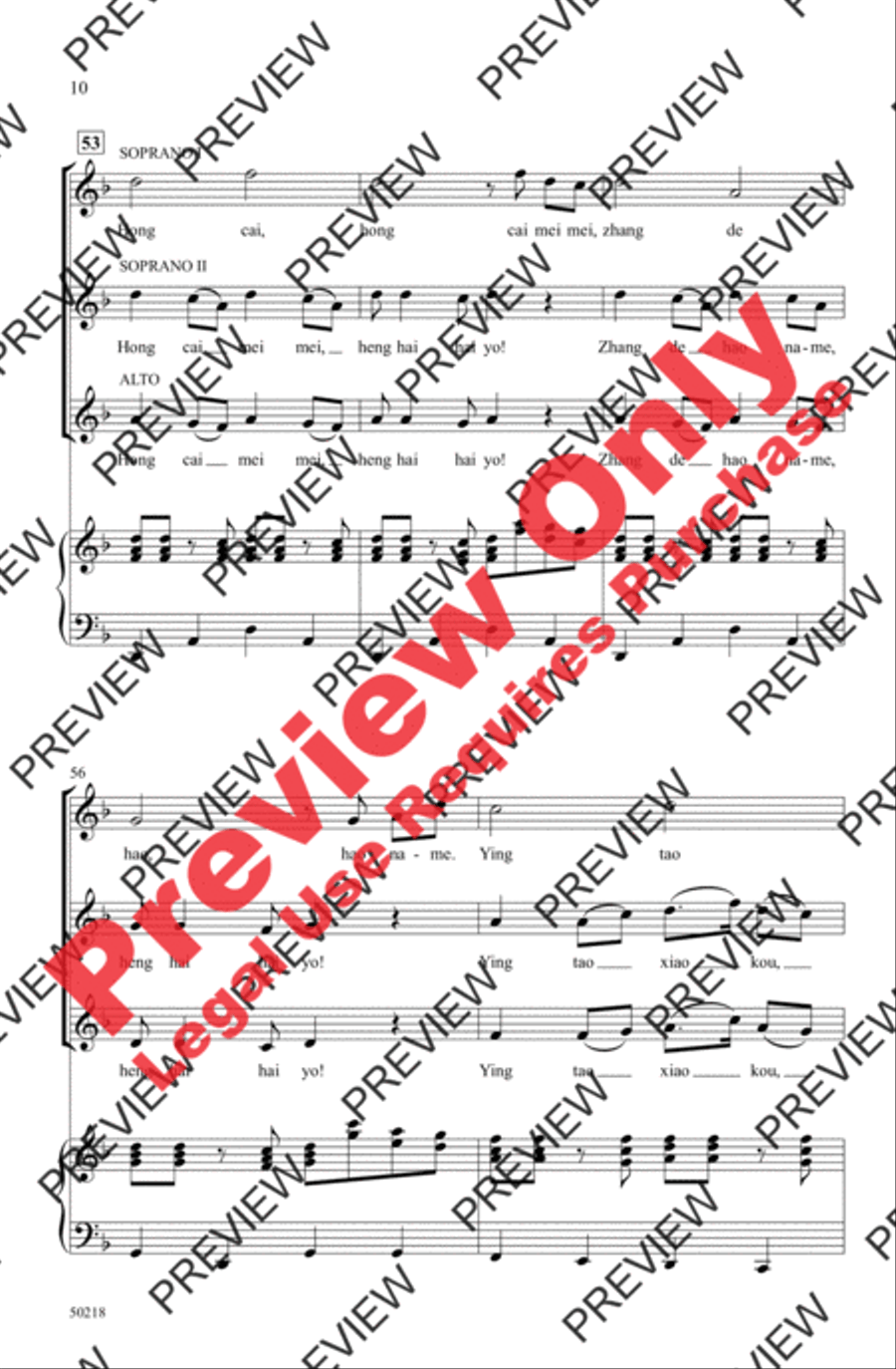 Rainbow Sister Women's Choir scores gallery preview page 10