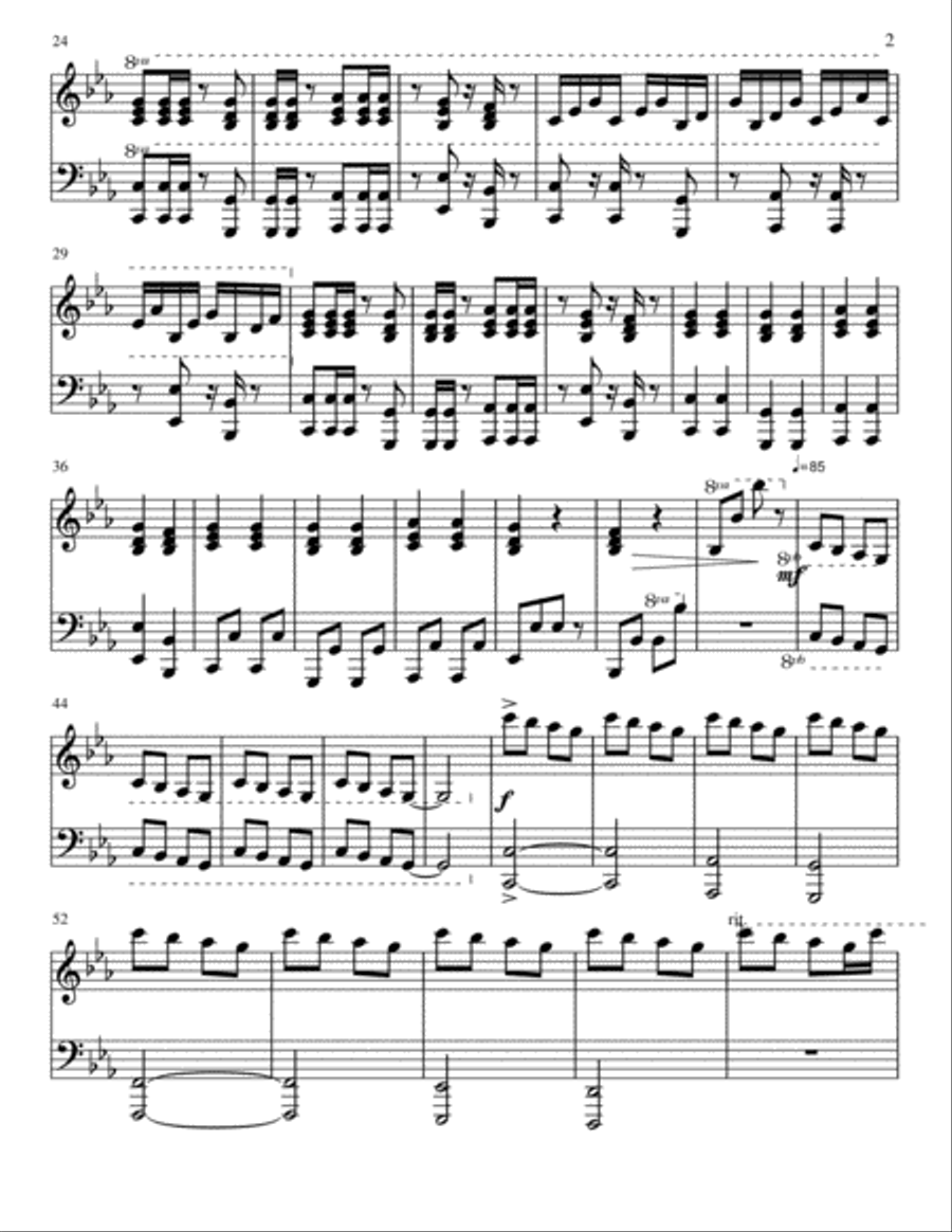 Ember Tree Movement 1 Piano Solo scores gallery preview page 2