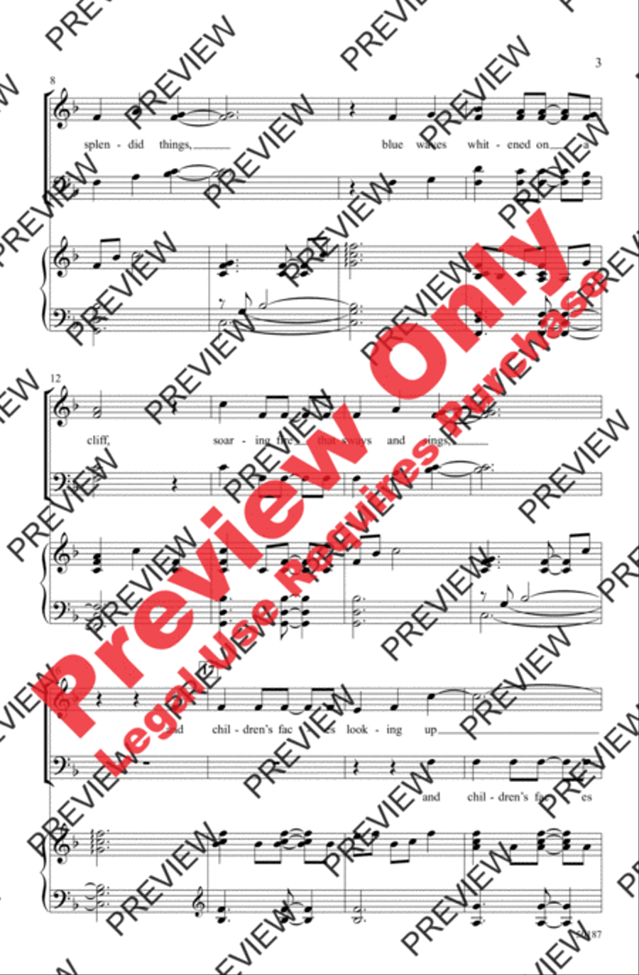 Life Has Loveliness Life Has Loveliness 4-Part scores gallery preview page 3