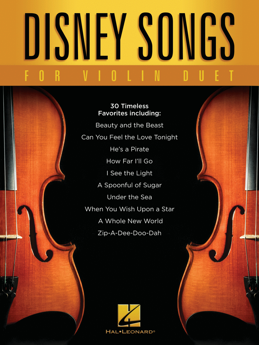 Disney Songs for Violin Duet String Duet scores gallery preview page 1