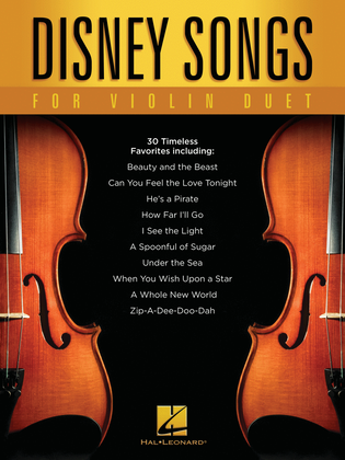 Book cover for Disney Songs for Violin Duet