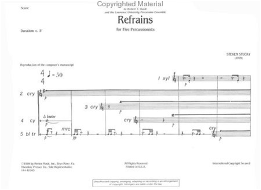 Refrains Snare Drum scores gallery preview page 2