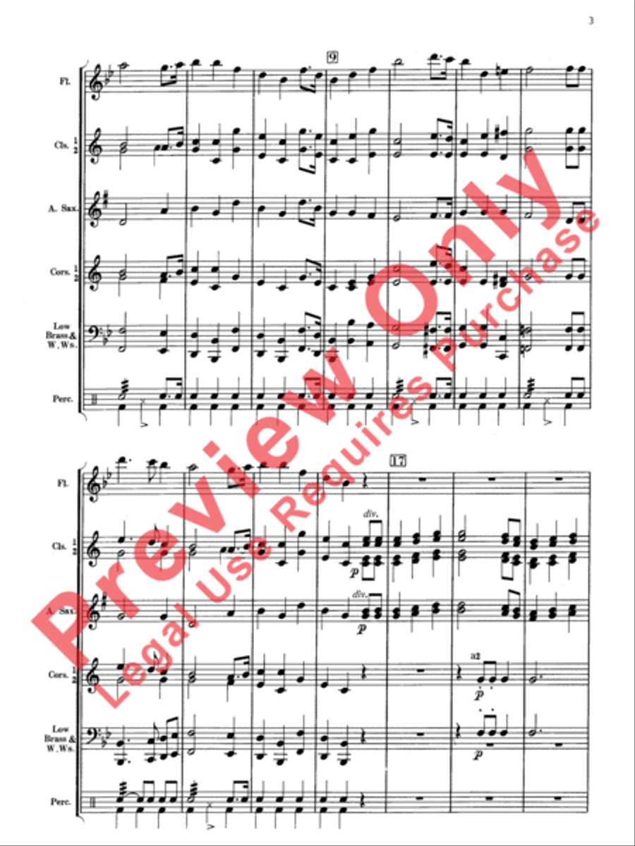 The Star-Spangled Banner Concert Band scores gallery preview page 4