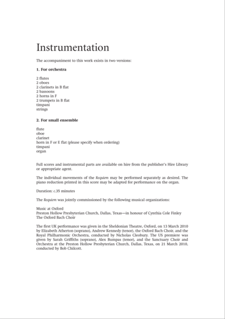 Requiem 4-Part scores gallery preview page 4