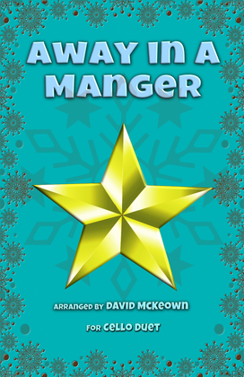 Book cover for Away in a Manger, Jazz Style, for Cello Duet