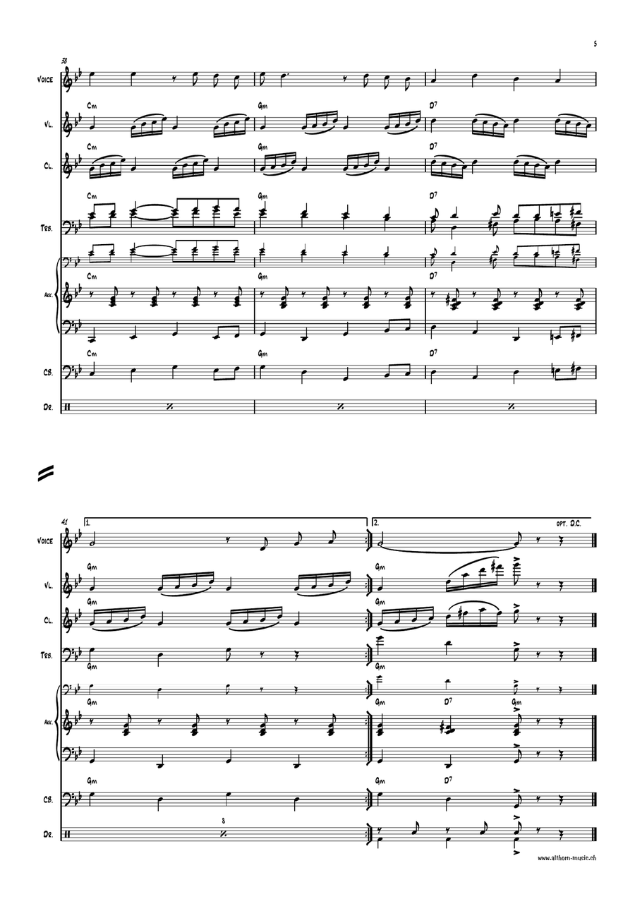 Bella Ciao Large Ensemble scores gallery preview page 5