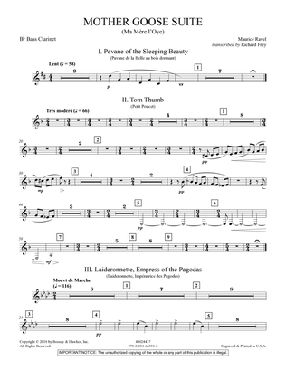 Mother Goose Suite (Ma Mére L'Oye) (arr. Richard Frey) - Bb Bass Clarinet
