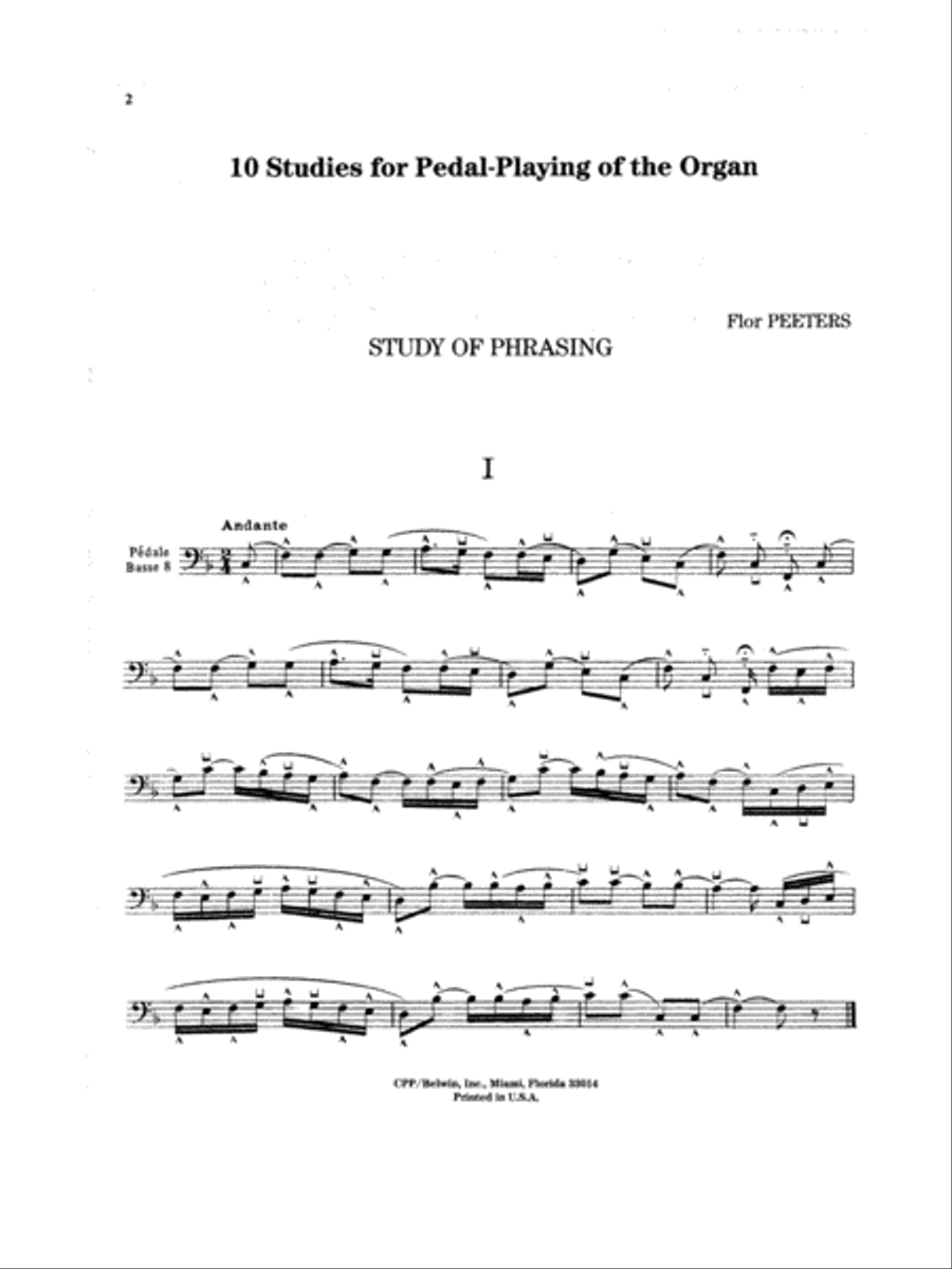 Ten Studies for Pedal Playing Organ scores gallery preview page 3