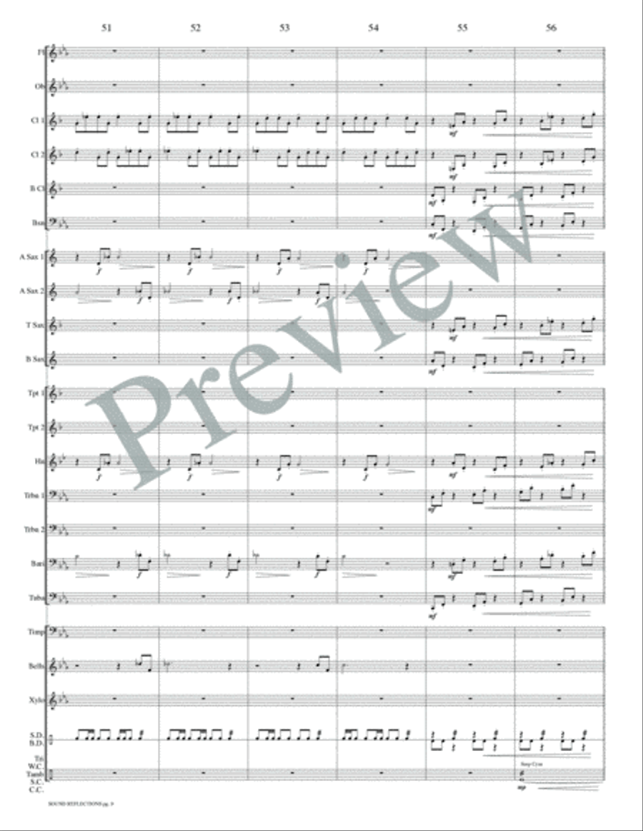 Sound Reflections Concert Band scores gallery preview page 12