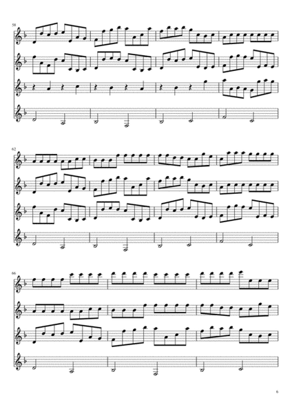 Pachelbel : Canon (for Clarinet Quartet) image number null