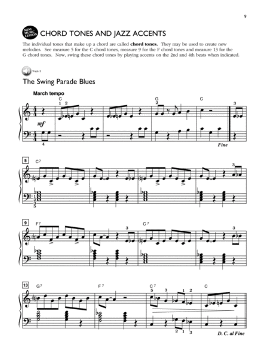 Alfred's Teach Yourself To Play Blues at the Keyboard - Book/Audio Piano Method scores gallery preview page 4