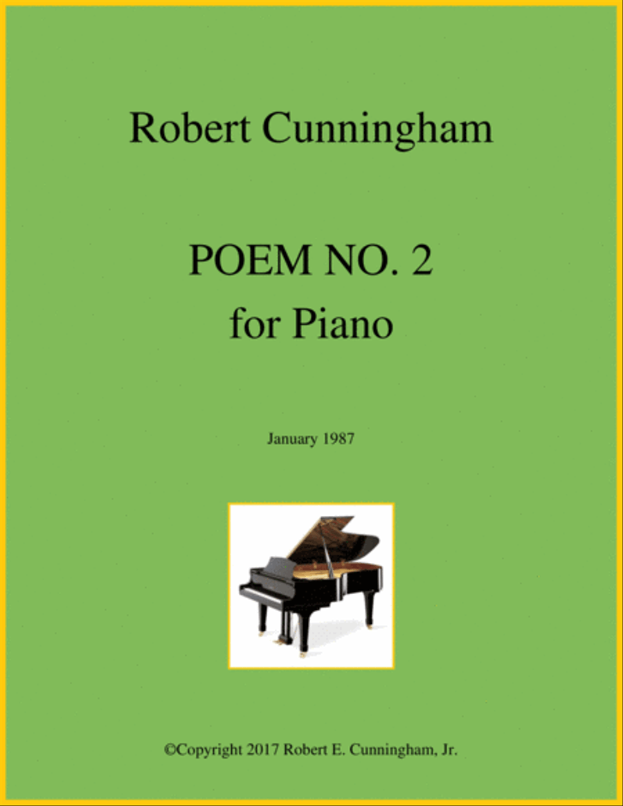 Poem No. 2 for Piano Piano Solo scores gallery preview page 1