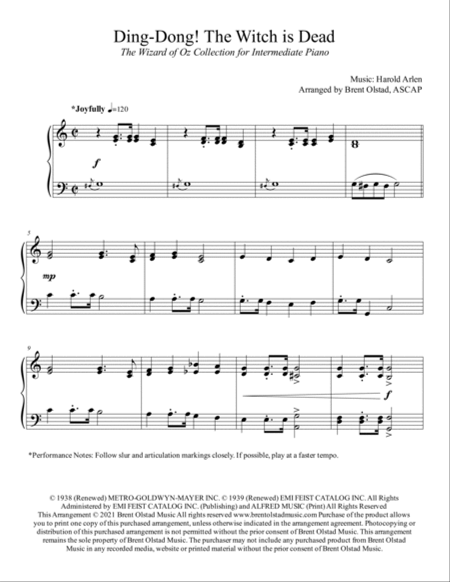 Ding-dong! The Witch Is Dead Piano Method scores gallery preview page 2