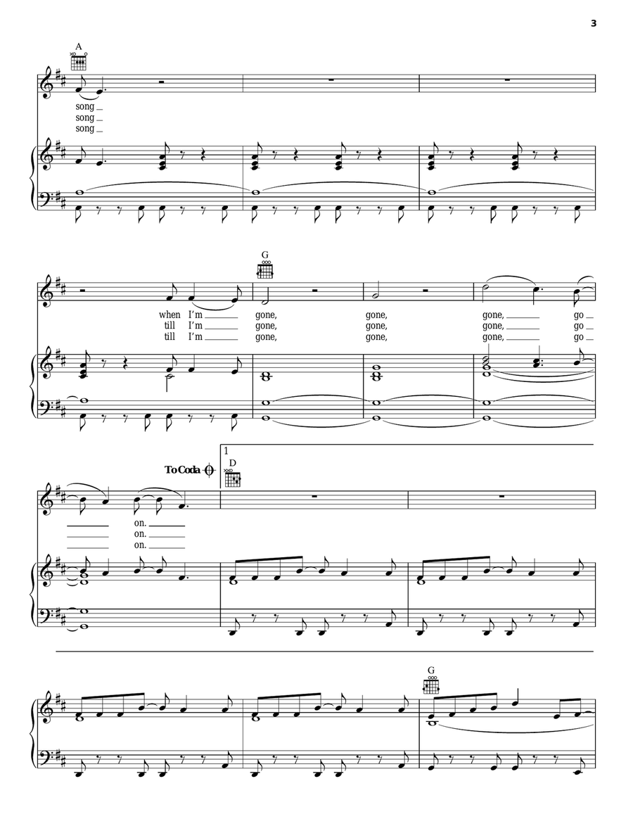 Mi Amigo Piano, Vocal, Guitar scores gallery preview page 3