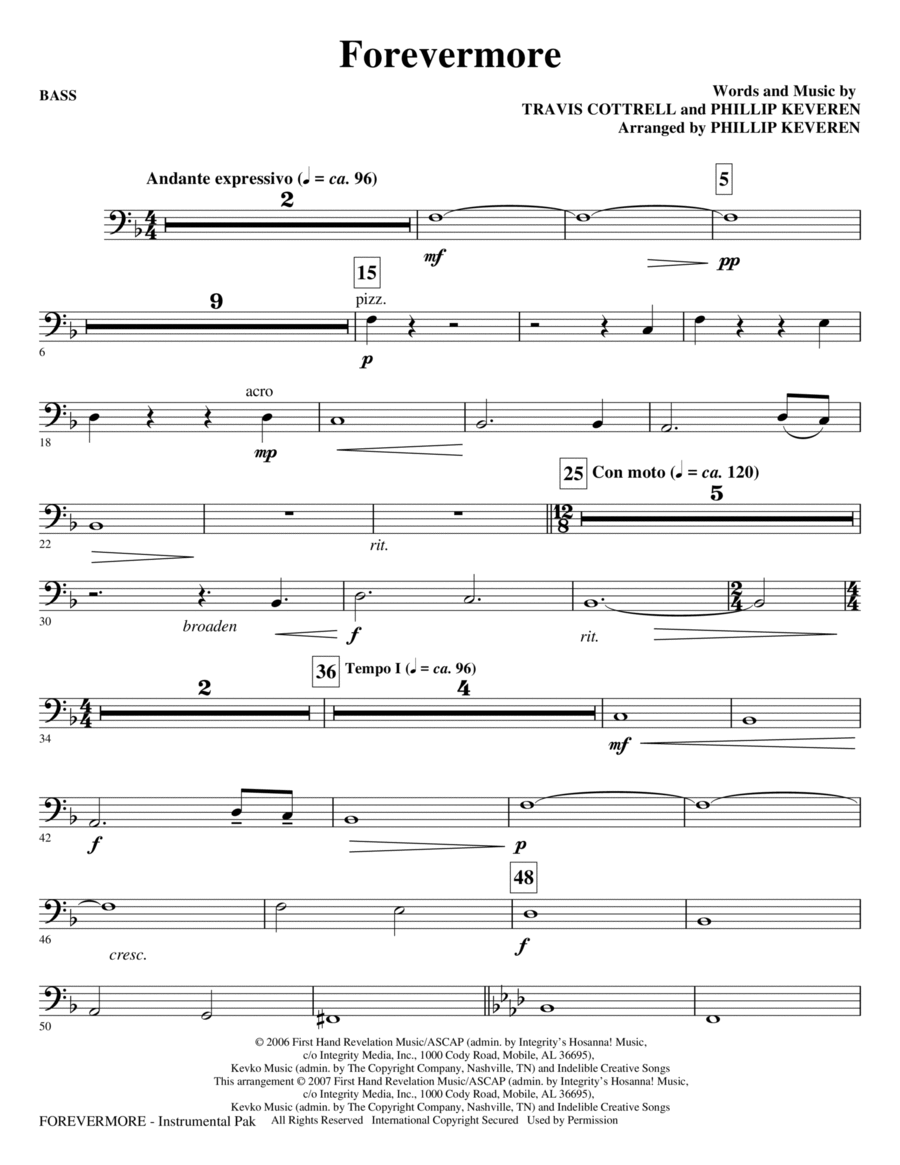 Forevermore - Bass Choir scores gallery preview page 1