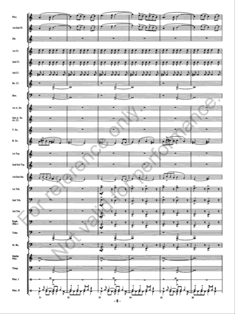 Agua's Whelm Concert Band scores gallery preview page 9