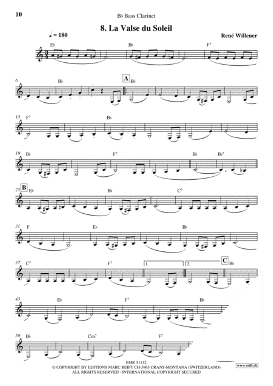 La Fete au Chalet Volume 3 Bass Clarinet scores gallery preview page 10