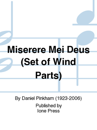 Book cover for Miserere Mei Deus (Instrumental Parts)