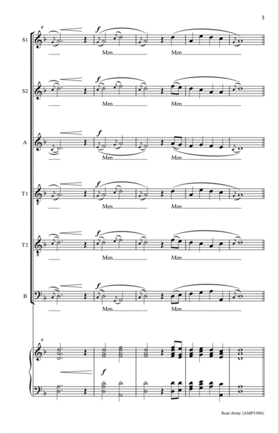 Soar Away A Cappella scores gallery preview page 3
