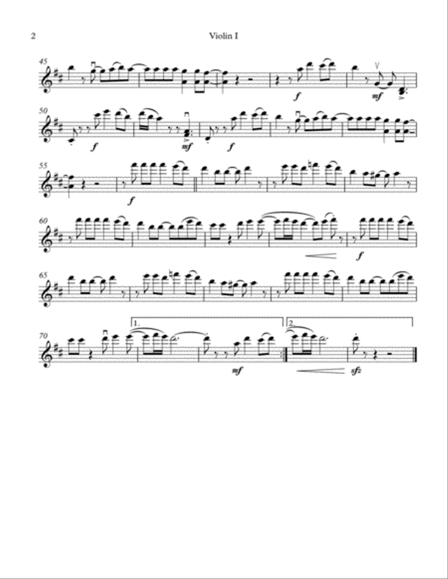 Feliz Navidad String Quartet scores gallery preview page 2